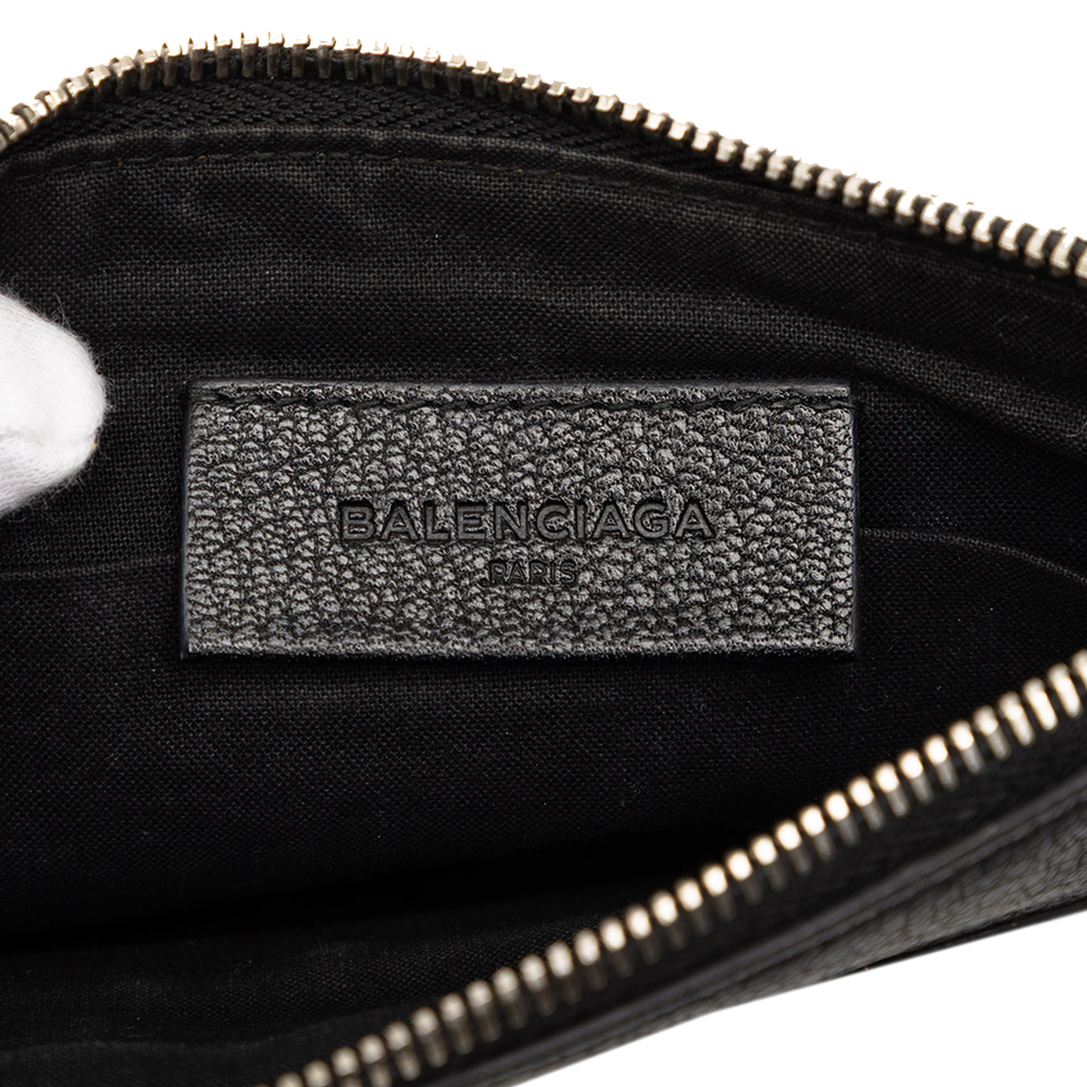 Pre-Loved Balenciaga Chevre Motocross Classic Metallic Edge Clutch - Picture 5 of 7